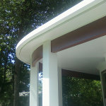 Residential curved gutter system