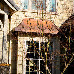 Copper curved residential gable roofing thumbnail